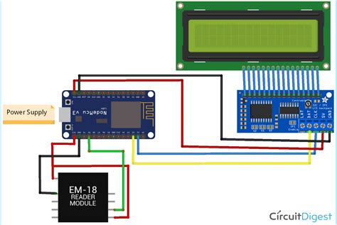 rfid based library management system project circuit diagram|rfid library system.